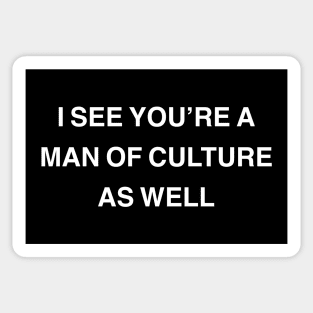 Man of Culture Sticker